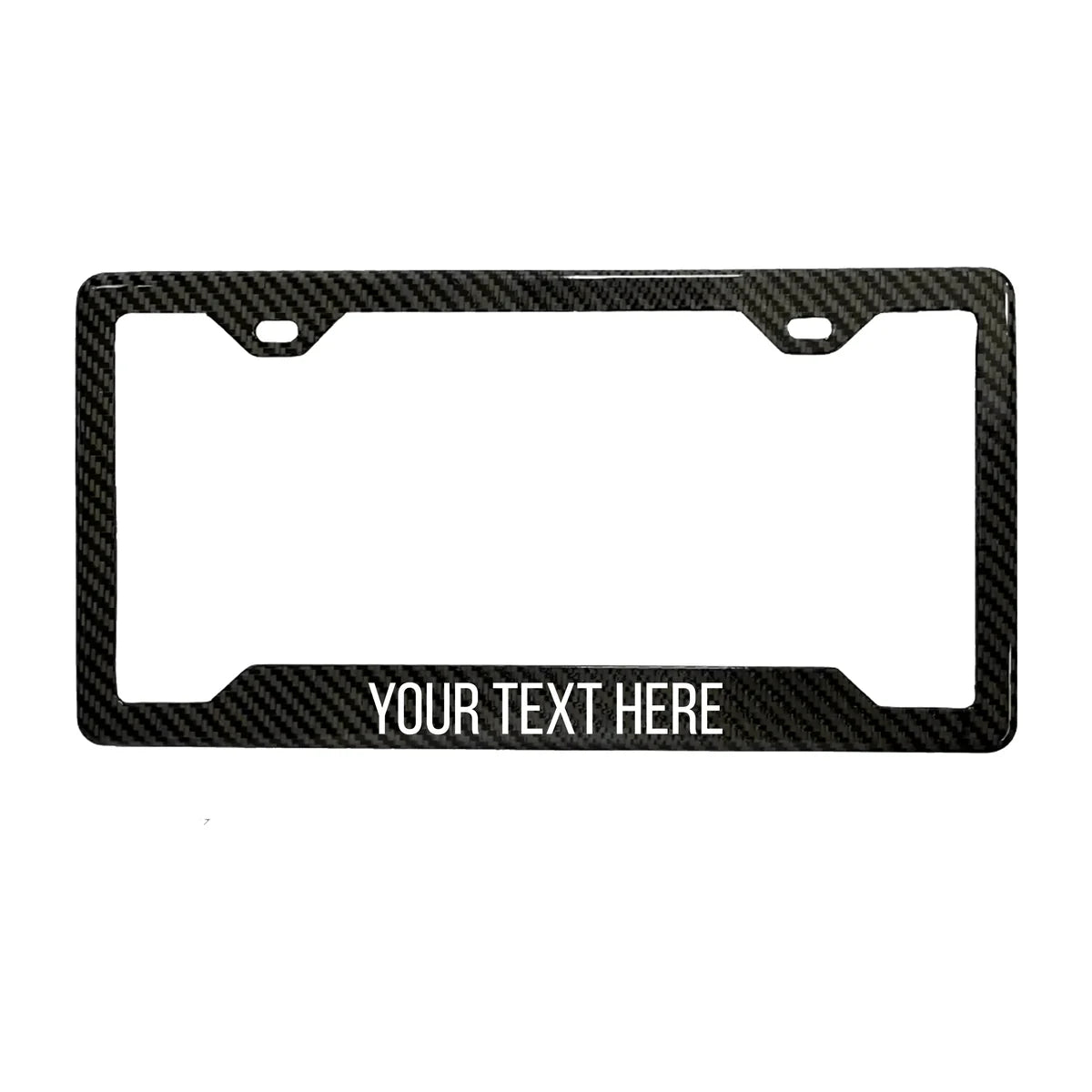 Custom Carbon Fiber License Plate Frame
