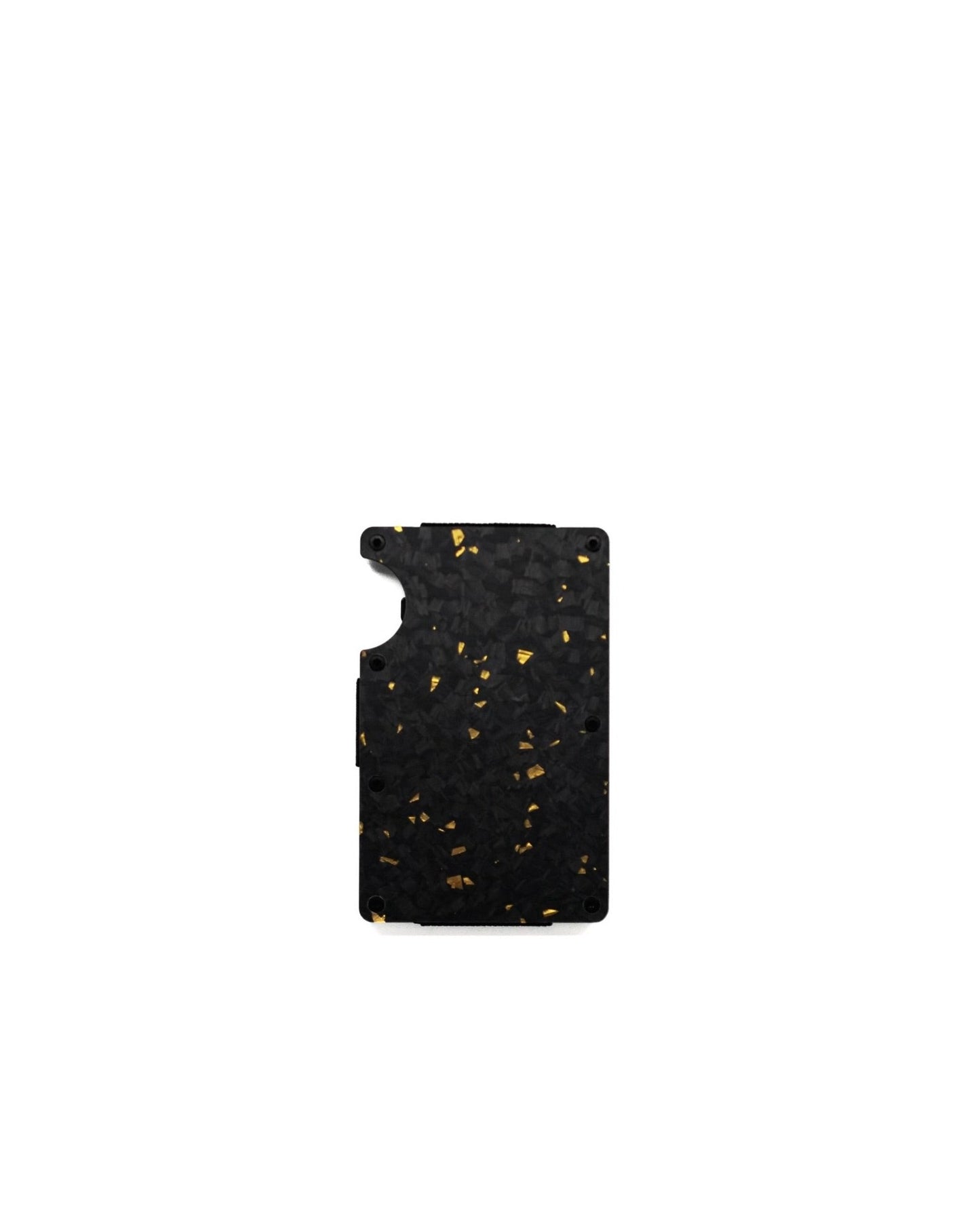Gold Flake Forged Carbon Fiber Card Wallet With Money Clip
