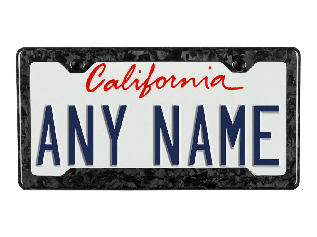 Forged Carbon Fiber License Plate Frame