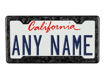Forged Carbon Fiber License Plate Frame